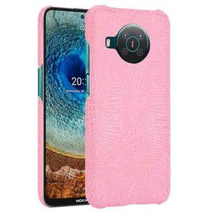 For Nokia X10 / X20 Shockproof Crocodile Texture PC + PU Case(Pink)