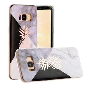 For Galaxy S8 Hot Stamping Geometric Marble IMD Craft TPU Protective Case(Pineapple)