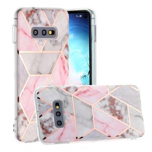 For Galaxy S10e Hot Stamping Geometric Marble IMD Craft TPU Protective Case(Hexagon)