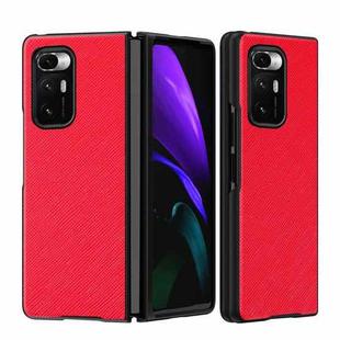For Xiaomi Mi Mix Fold Foldable Protective Case, Pattern:Cross Pattern(Red)
