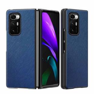 For Xiaomi Mi Mix Fold Foldable Protective Case, Pattern:Cross Pattern(Blue)