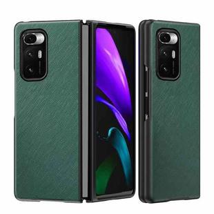 For Xiaomi Mi Mix Fold Foldable Protective Case, Pattern:Cross Pattern(Green)