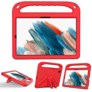 For Samsung Galaxy Tab A7 10.4 (2020) T500 / Galaxy Tab S6 T860 / Galaxy Tab S5e T720 / Galaxy Tab S6 Lite P610 Handle Portable EVA Shockproof Anti Falling Protective Case with Triangle Holder(Red)