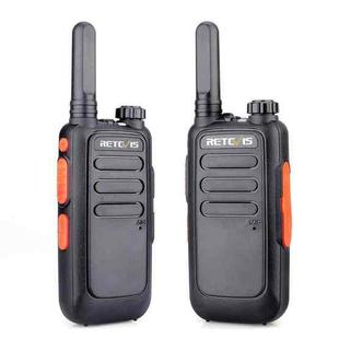 1 Pair RETEVIS RT669 0.5W PMR446 16CHS License-free Two Way Radio Handheld Walkie Talkie, EU Plug(Black)