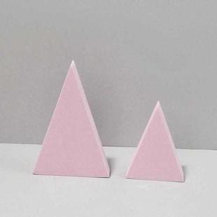 2 x Triangles Combo Kits Geometric Cube Solid Color Photography Photo Background Table Shooting Foam Props (Pink)