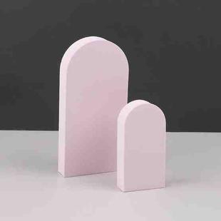 2 x Door Combo Kits Geometric Cube Solid Color Photography Photo Background Table Shooting Foam Props (Pink)