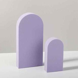2 x Door Combo Kits Geometric Cube Solid Color Photography Photo Background Table Shooting Foam Props (Purple)