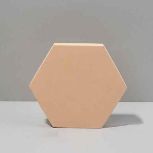 18 x 2cm Hexagon Geometric Cube Solid Color Photography Photo Background Table Shooting Foam Props(Flesh Color)