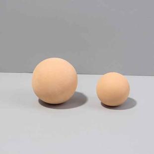 7cm Round Ball + 5cm Round Ball Geometric Cube Solid Color Photography Photo Background Table Shooting Foam Props(Flesh Color)