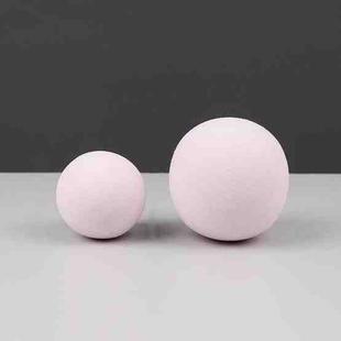 7cm Round Ball + 5cm Round Ball Geometric Cube Solid Color Photography Photo Background Table Shooting Foam Props (Pink)