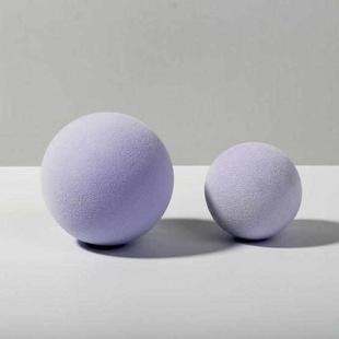 7cm Round Ball + 5cm Round Ball Geometric Cube Solid Color Photography Photo Background Table Shooting Foam Props (Purple)