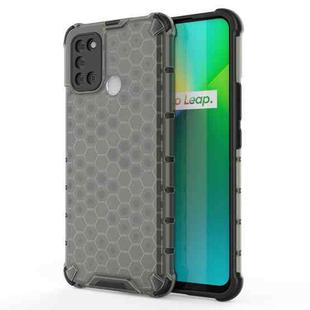 For OPPO Realme 7i Shockproof Honeycomb PC + TPU Case(Black)