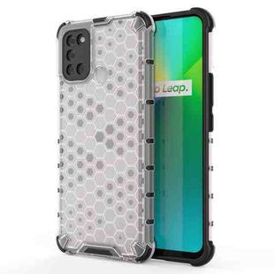 For OPPO Realme 7i Shockproof Honeycomb PC + TPU Case(White)