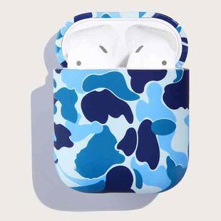 Camouflage Series Earphone Protective Case For AirPods 1 / 2(Blue)