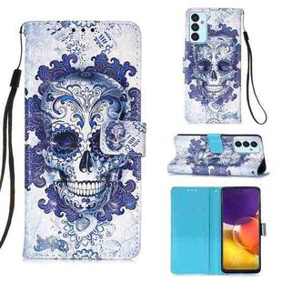 For Samsung Galaxy A82 5G 3D Painting Horizontal Flip Leather Case with Holder & Card Slot & Wallet & Lanyard(Cloud Ghost Head)