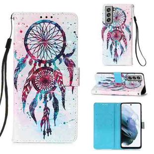 For Samsung Samsung Galaxy S21 FE 3D Painting Horizontal Flip Leather Case with Holder & Card Slot & Wallet & Lanyard(Wind Chimes)