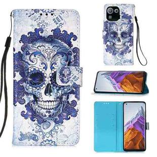 For Xiaomi Mi 11 Pro 3D Painting Horizontal Flip Leather Case with Holder & Card Slot & Wallet & Lanyard(Cloud Ghost Head)