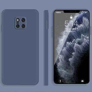 For Huawei Mate 20 Pro Solid Color Imitation Liquid Silicone Straight Edge Dropproof Full Coverage Protective Case(Grey)