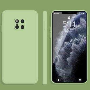 For Huawei Mate 20 Pro Solid Color Imitation Liquid Silicone Straight Edge Dropproof Full Coverage Protective Case(Matcha Green)