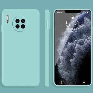 For Huawei Mate 30 Solid Color Imitation Liquid Silicone Straight Edge Dropproof Full Coverage Protective Case(Sky Blue)