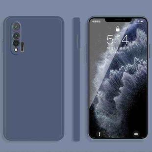 For Huawei nova 6 5G Solid Color Imitation Liquid Silicone Straight Edge Dropproof Full Coverage Protective Case(Grey)