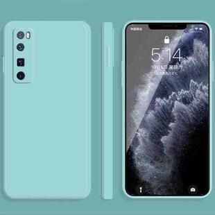 For Huawei nova 7 Pro 5G Solid Color Imitation Liquid Silicone Straight Edge Dropproof Full Coverage Protective Case(Sky Blue)