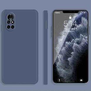 For Huawei nova 8 5G Solid Color Imitation Liquid Silicone Straight Edge Dropproof Full Coverage Protective Case(Grey)