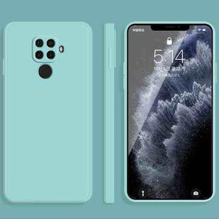 For Huawei nova 5i Pro / 5z Solid Color Imitation Liquid Silicone Straight Edge Dropproof Full Coverage Protective Case(Sky Blue)