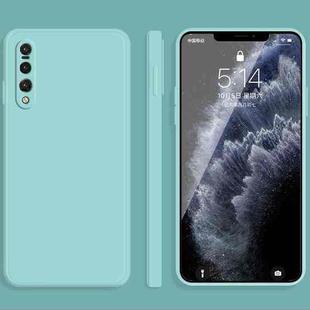 For Huawei P20 Pro Solid Color Imitation Liquid Silicone Straight Edge Dropproof Full Coverage Protective Case(Sky Blue)