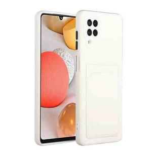 For Samsung Galaxy A12 5G Card Slot Design Shockproof TPU Protective Case(White)