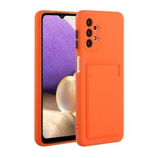 For Samsung Galaxy A32 5G Card Slot Design Shockproof TPU Protective Case(Orange)
