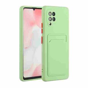 For Samsung Galaxy A42 5G Card Slot Design Shockproof TPU Protective Case(Green)