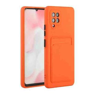For Samsung Galaxy A42 5G Card Slot Design Shockproof TPU Protective Case(Orange)