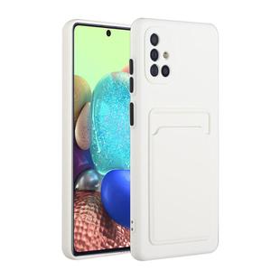 For Samsung Galaxy A51 5G Card Slot Design Shockproof TPU Protective Case(White)