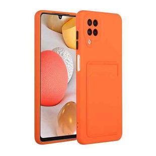 For Samsung Galaxy M12 Card Slot Design Shockproof TPU Protective Case(Orange)