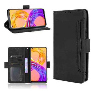 For OPPO Realme 8 4G / Realme 8 Pro 4G Skin Feel Calf Pattern Horizontal Flip Leather Case with Holder & Card Slots & Photo Frame(Black)