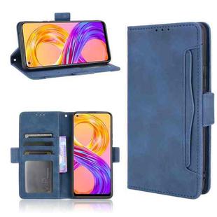 For OPPO Realme 8 4G / Realme 8 Pro 4G Skin Feel Calf Pattern Horizontal Flip Leather Case with Holder & Card Slots & Photo Frame(Blue)
