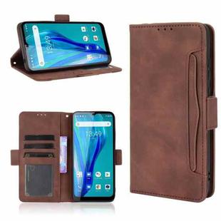 For Oukitel C23 Pro Skin Feel Calf Pattern Horizontal Flip Leather Case with Holder & Card Slots & Photo Frame(Brown)