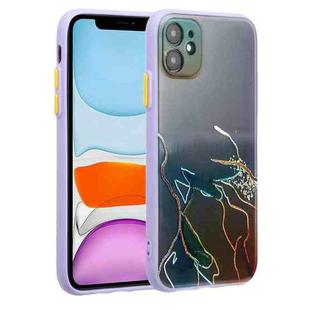 For iPhone 11 Ink Painting Style TPU Protective Case (Ink Gold)