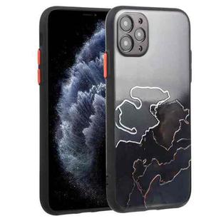 For iPhone 11 Pro Max Ink Painting Style TPU Protective Case (Ink Black)