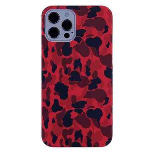 For iPhone 11 Pro Max Camouflage TPU Protective Case (Red)