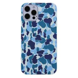 Camouflage TPU Protective Case For iPhone 12 / 12 Pro(Blue)