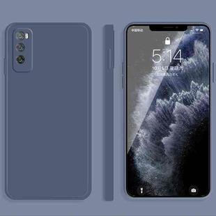 For Huawei Enjoy 20 Pro Solid Color Imitation Liquid Silicone Straight Edge Dropproof Full Coverage Protective Case(Grey)