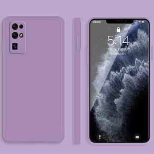 For Honor 30 Solid Color Imitation Liquid Silicone Straight Edge Dropproof Full Coverage Protective Case(Purple)