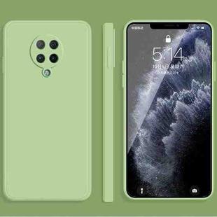 For Xiaomi Redmi K30 Ultra Solid Color Imitation Liquid Silicone Straight Edge Dropproof Full Coverage Protective Case(Matcha Green)