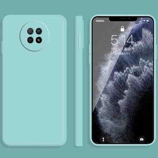 For Xiaomi Redmi Note 9 5G Solid Color Imitation Liquid Silicone Straight Edge Dropproof Full Coverage Protective Case(Sky Blue)