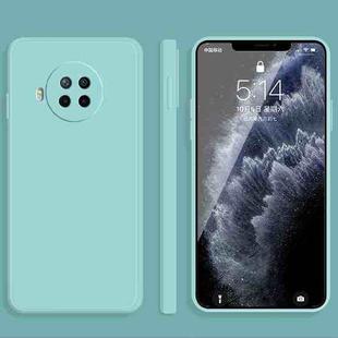 For Xiaomi Redmi Note 9 Pro Solid Color Imitation Liquid Silicone Straight Edge Dropproof Full Coverage Protective Case(Sky Blue)