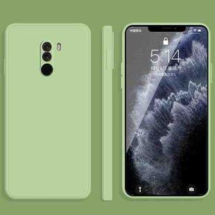 For Xiaomi PocoPhone F1 Solid Color Imitation Liquid Silicone Straight Edge Dropproof Full Coverage Protective Case(Matcha Green)