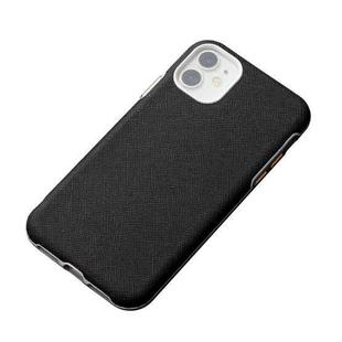 Business Cross Texture PC Protective Case For iPhone 11(Black)