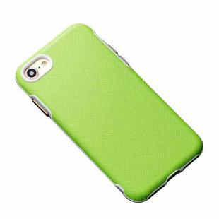 For iPhone SE 2022 / SE 2020 / 8 / 7 Business Cross Texture PC Protective Case(Green)